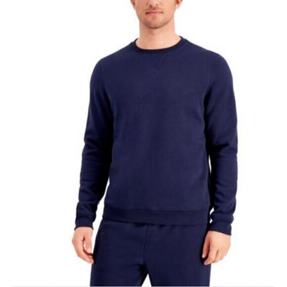Ideology Other - ID Ideology Mens Fleece Pullover Crewneck Sweatshirt Navy Size S